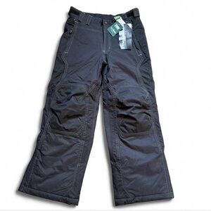 NWT Kids L.L. Bean Insulated Black Snow Pants size 8
